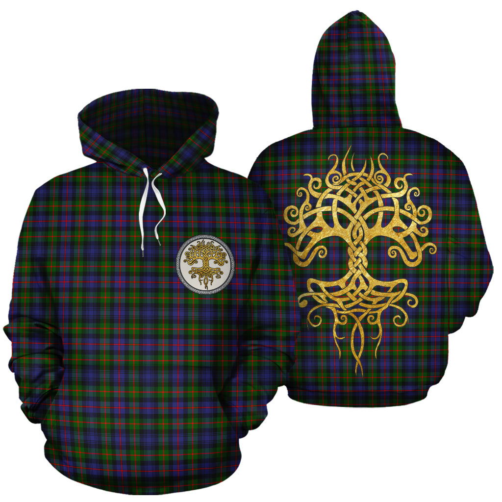 Murray of Atholl Modern Tartan Hoodie - Tree Of Life