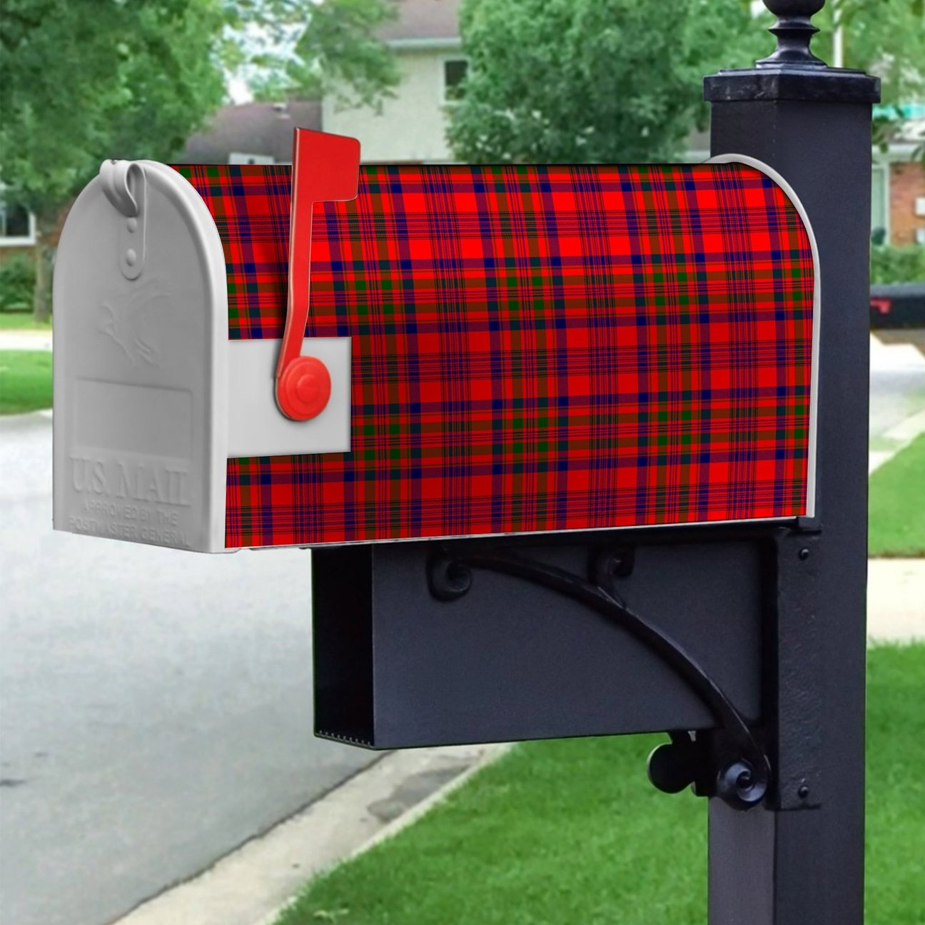 Murray Of Tulloch Modern Tartan Crest Mailbox