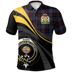 Nairn Tartan Polo Shirt - Royal Coat Of Arms Style