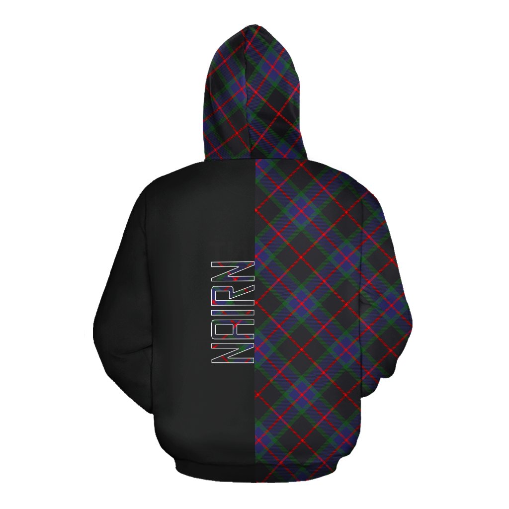 Nairn Tartan Hoodie Half of Me - Cross Style