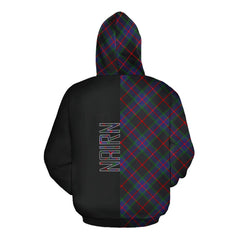 Nairn Tartan Hoodie Half of Me - Cross Style