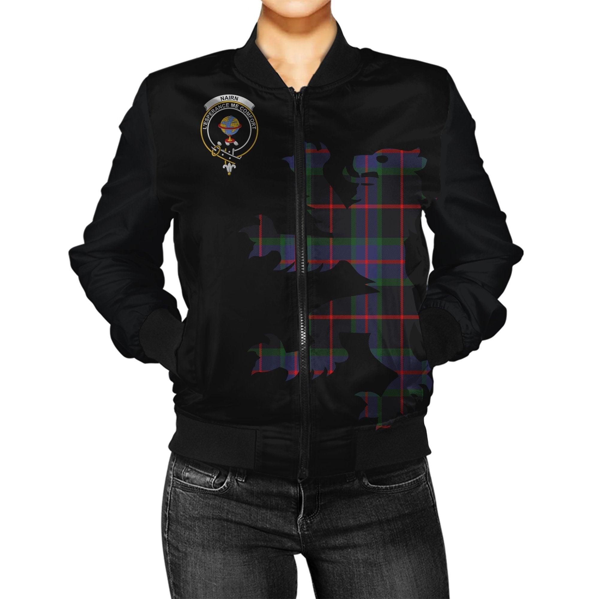 Nairn Tartan Bomber Jacket Lion & Thistle