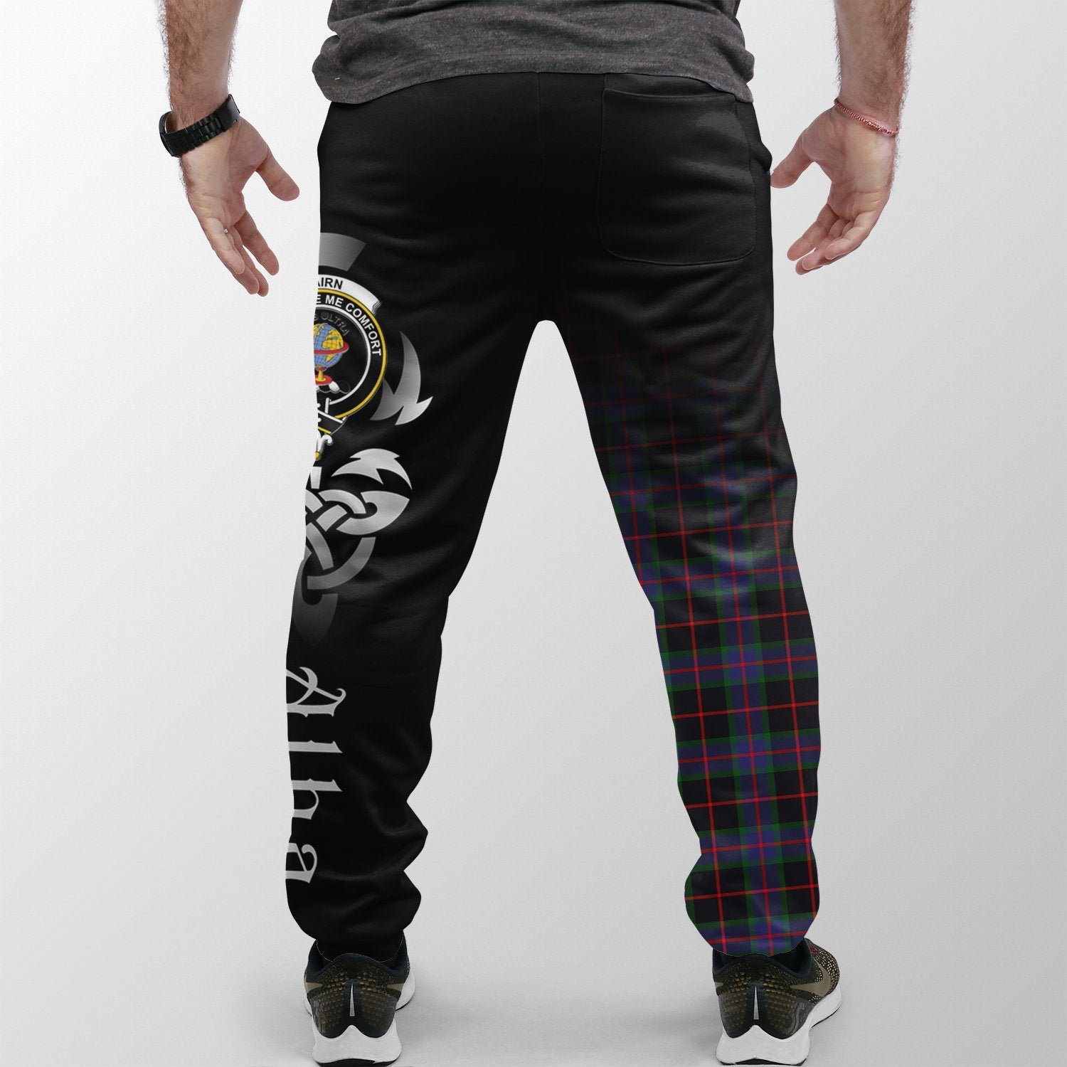 Nairn Tartan Crest Jogger Sweatpants - Alba Celtic Style