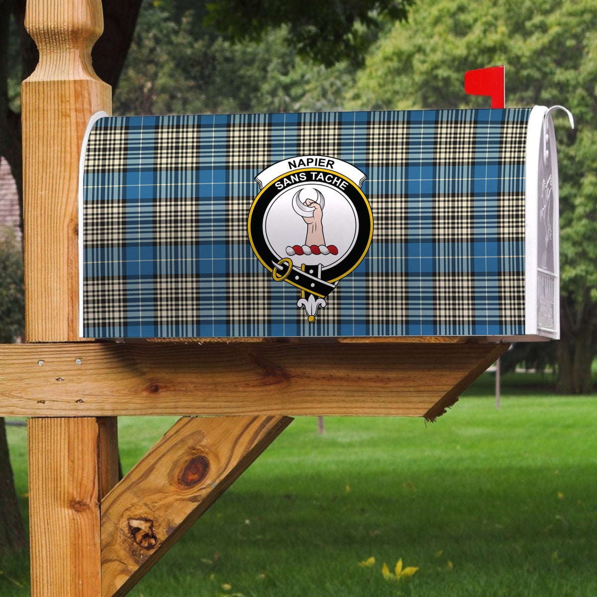 Napier Ancient Tartan Crest Mailbox