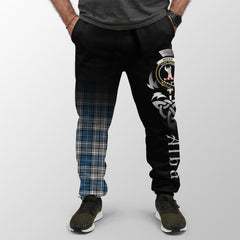 Napier Modern Tartan Crest Jogger Sweatpants - Alba Celtic Style