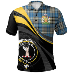 Napier Ancient Tartan Polo Shirt - Royal Coat Of Arms Style