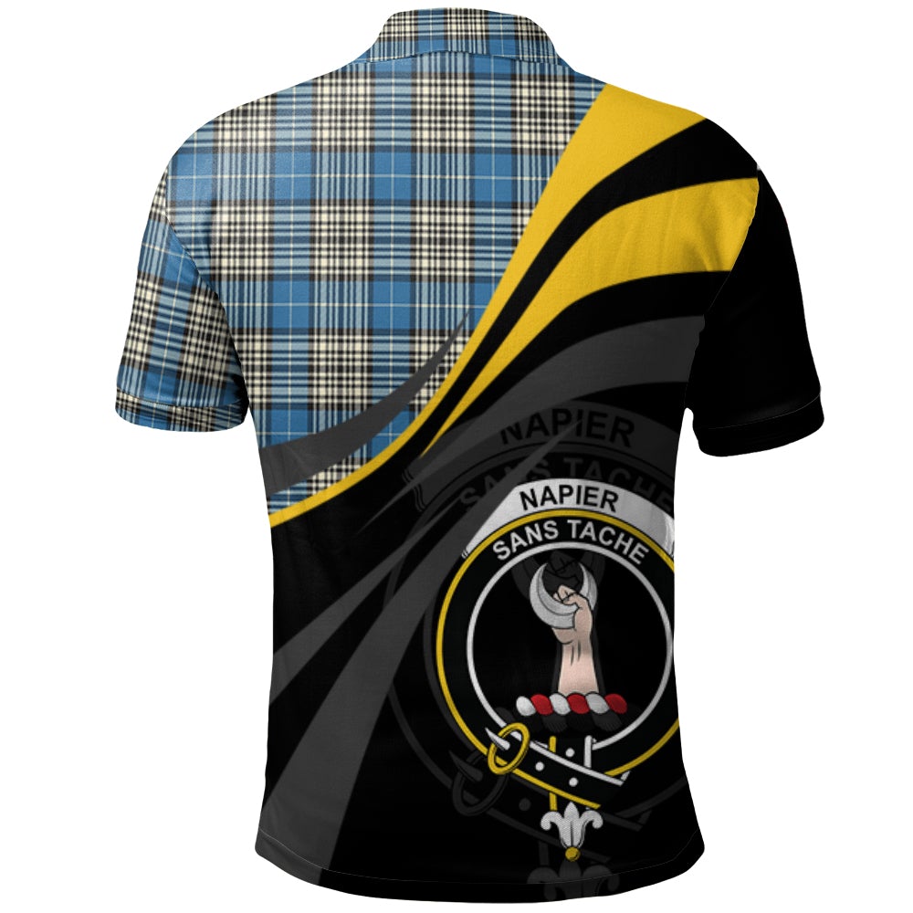 Napier Ancient Tartan Polo Shirt - Royal Coat Of Arms Style