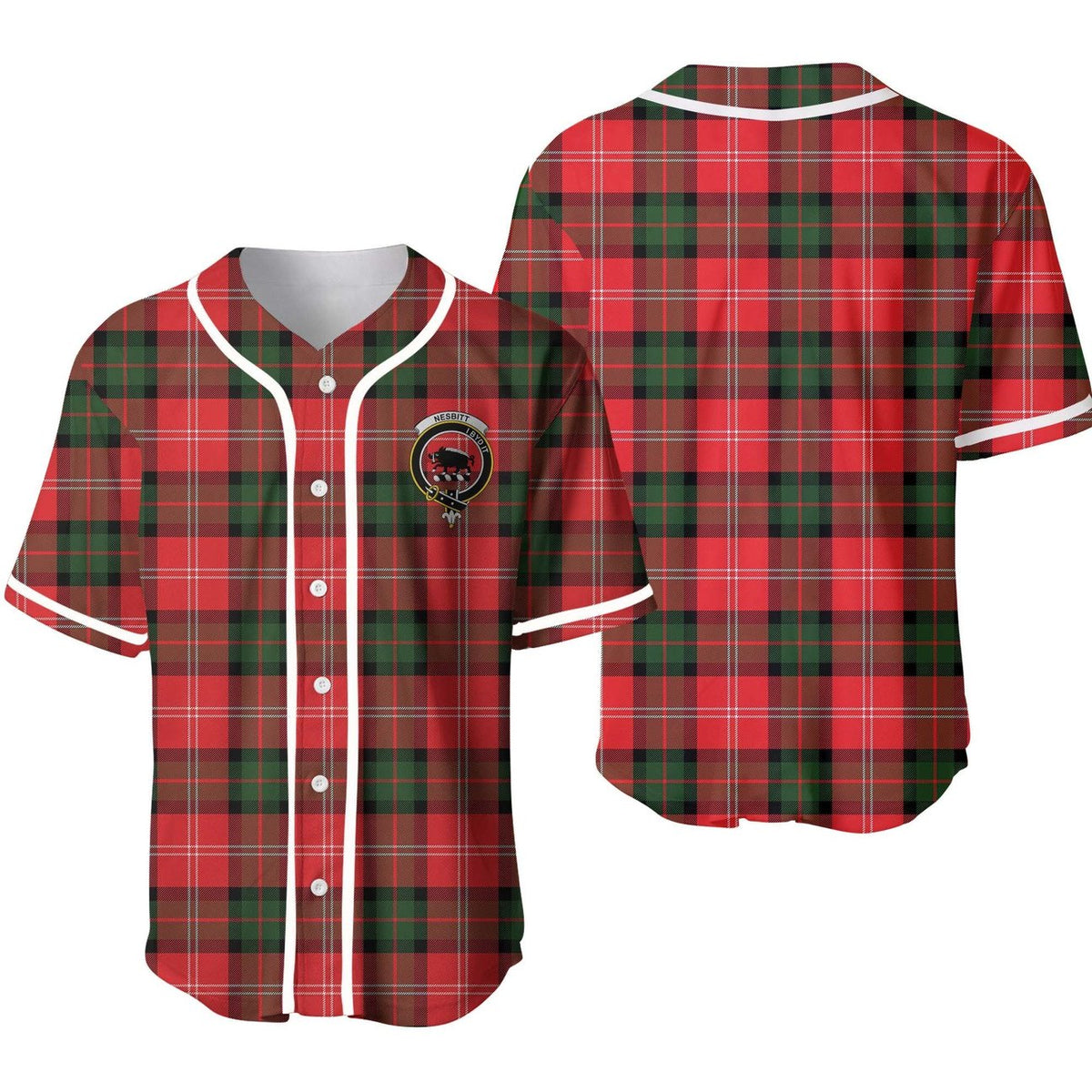 Nesbitt Tartan Unisex Baseball Jersey