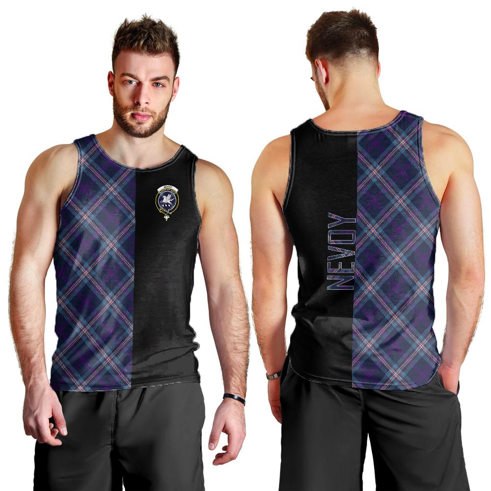 Nevoy Tartan Crest Men's Tank Top - Cross Style