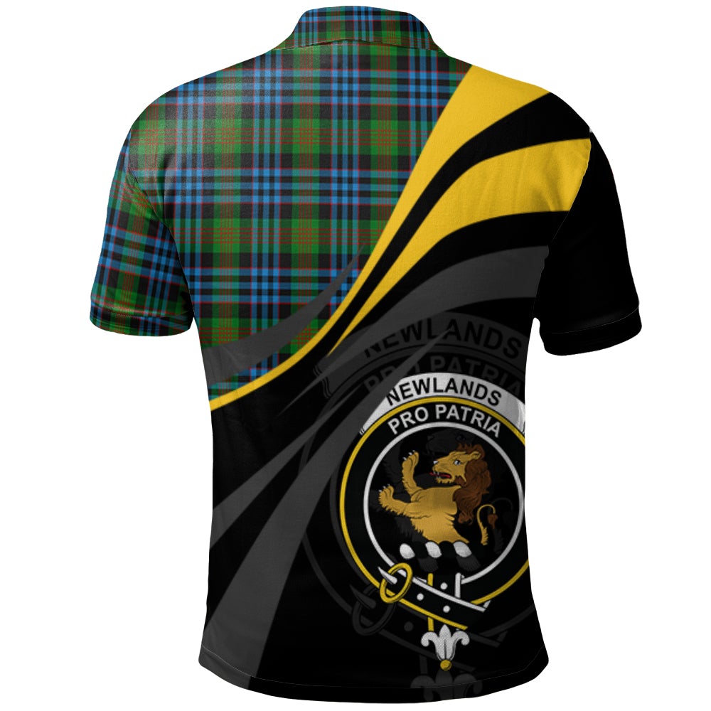 Newlands of Lauriston Tartan Polo Shirt - Royal Coat Of Arms Style