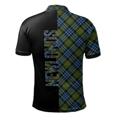 Newlands of Lauriston Tartan Polo Shirt Half of Me - Cross Style