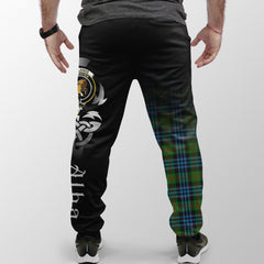 Newlands Of Lauriston Tartan Crest Jogger Sweatpants - Alba Celtic Style