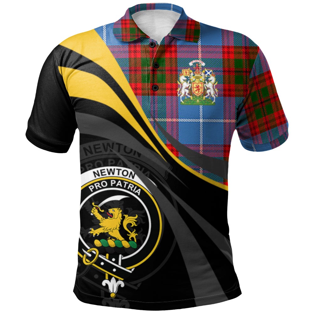 Newton Tartan Polo Shirt - Royal Coat Of Arms Style