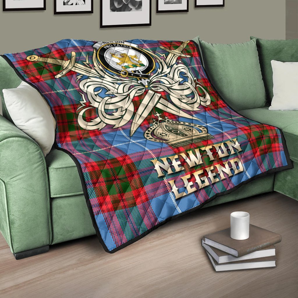 Newton Tartan Crest Legend Gold Royal Premium Quilt