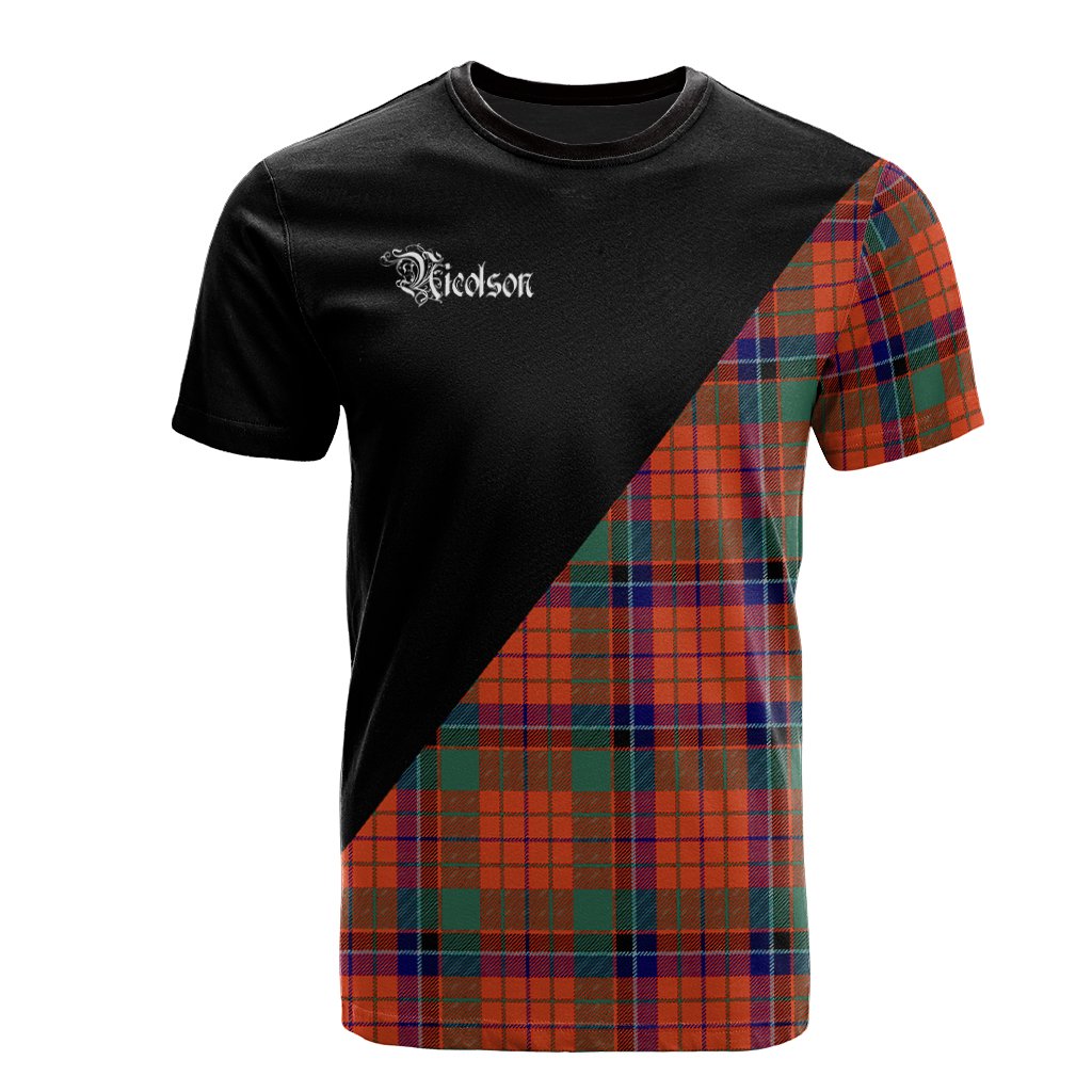 Nicolson Ancient Tartan - Military T-Shirt