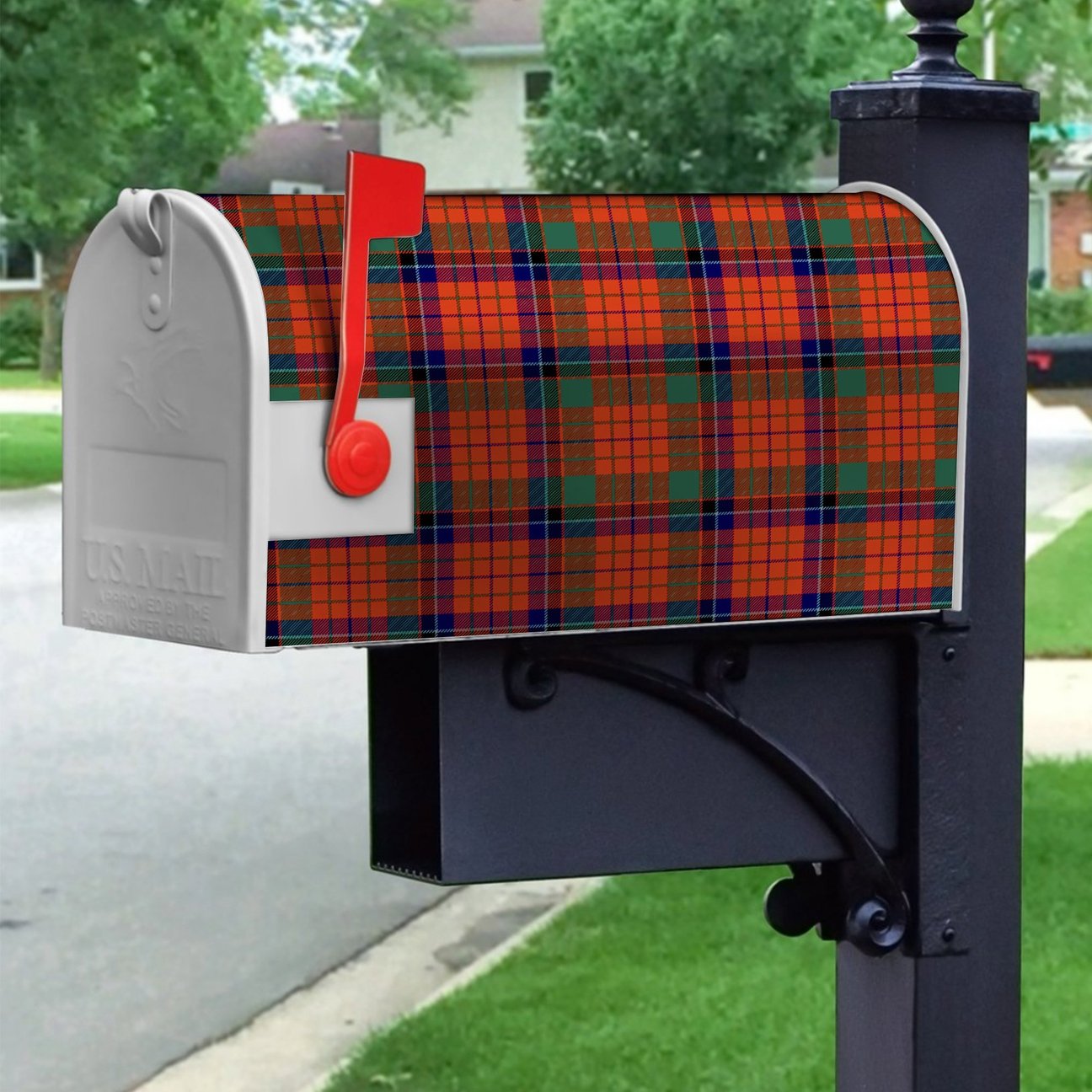 Nicolson Ancient Tartan Crest Mailbox