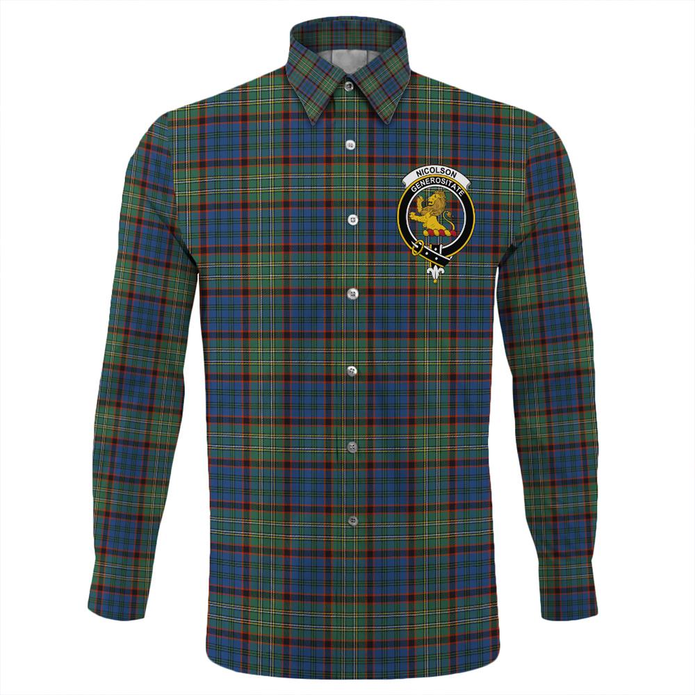 Nicolson Hunting Ancient Tartan Long Sleeve Button Shirt