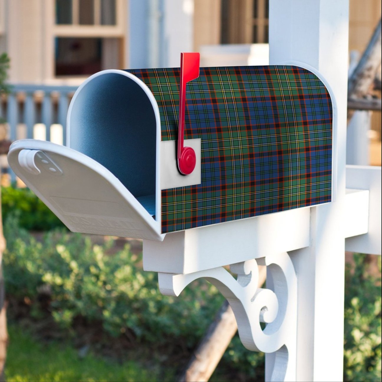 Nicolson Hunting Ancient Tartan Crest Mailbox