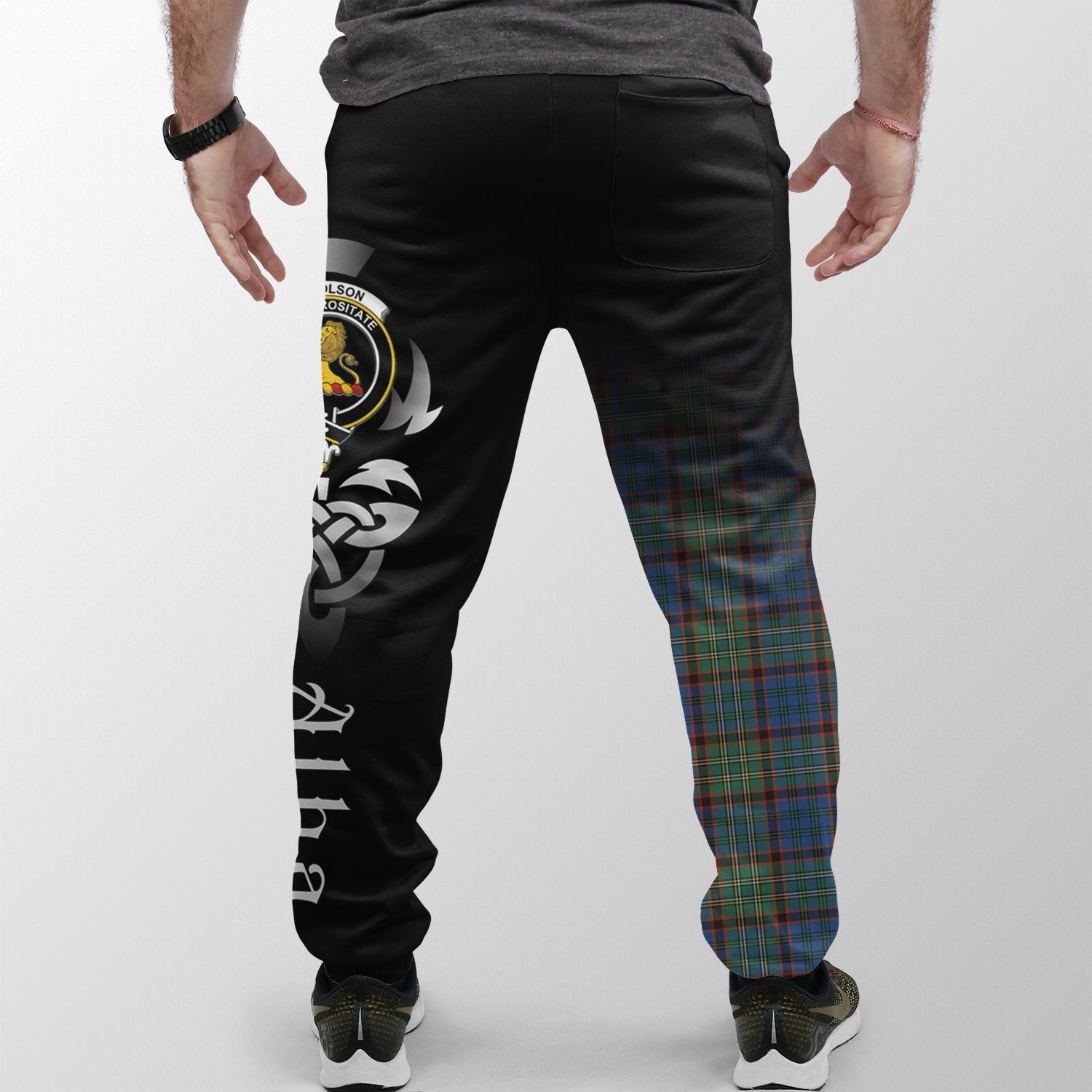 Nicolson Hunting Ancient Tartan Crest Jogger Sweatpants - Alba Celtic Style