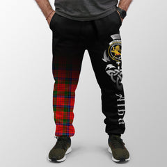 Nicolson Modern Tartan Crest Jogger Sweatpants - Alba Celtic Style