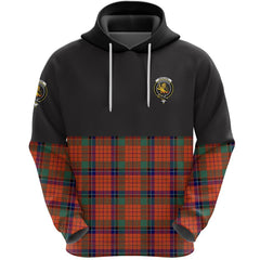 Nicolson Ancient Clan Half Of Tartan Hoodie