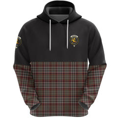 Nicolson Hunting Weathered Clan Half Of Tartan Hoodie