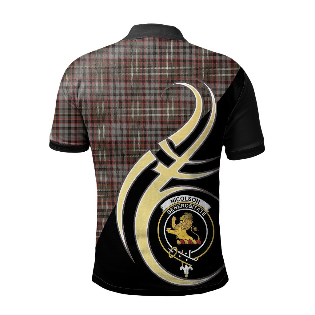 Nicolson Hunting Weathered Tartan Polo Shirt - Believe In Me Style