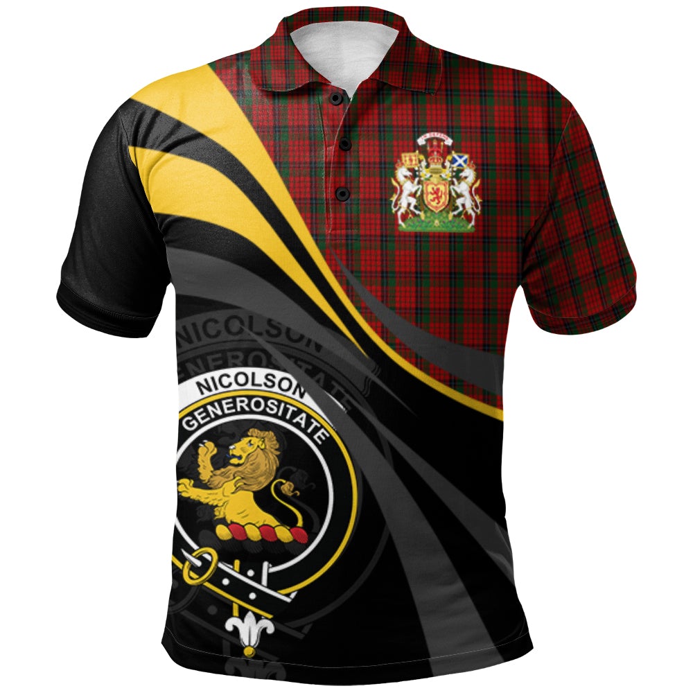 Nicolson MacNicol 02 Tartan Polo Shirt - Royal Coat Of Arms Style