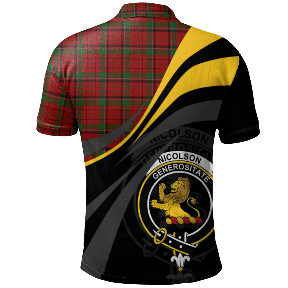 Nicolson MacNicol 03 Tartan Polo Shirt - Royal Coat Of Arms Style