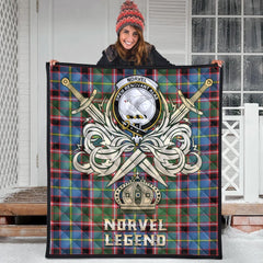 Norvel Tartan Crest Legend Gold Royal Premium Quilt