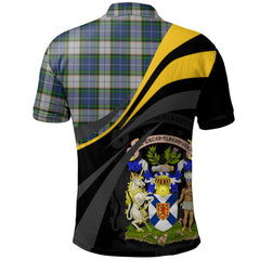 Nova Scotia District Dress Tartan Polo Shirt - Royal Coat Of Arms Style