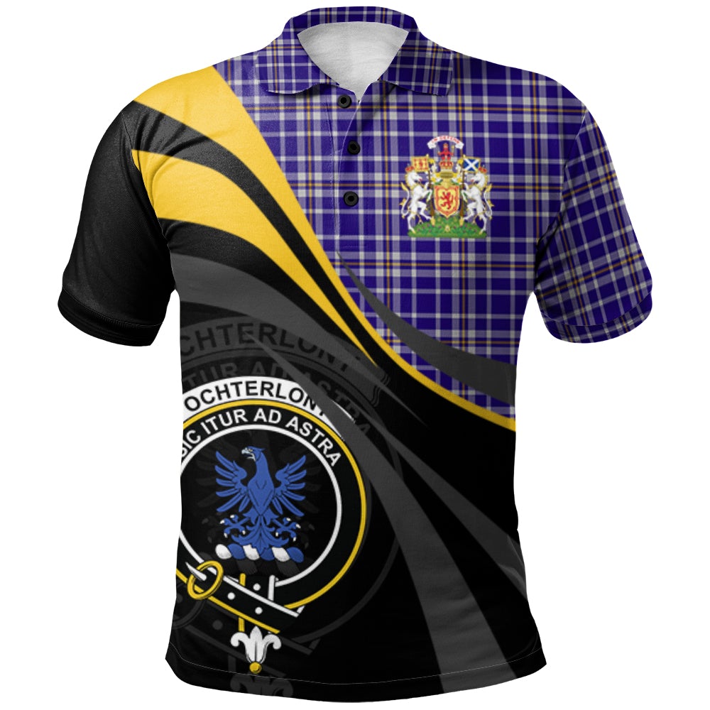 Ochterlony Tartan Polo Shirt - Royal Coat Of Arms Style