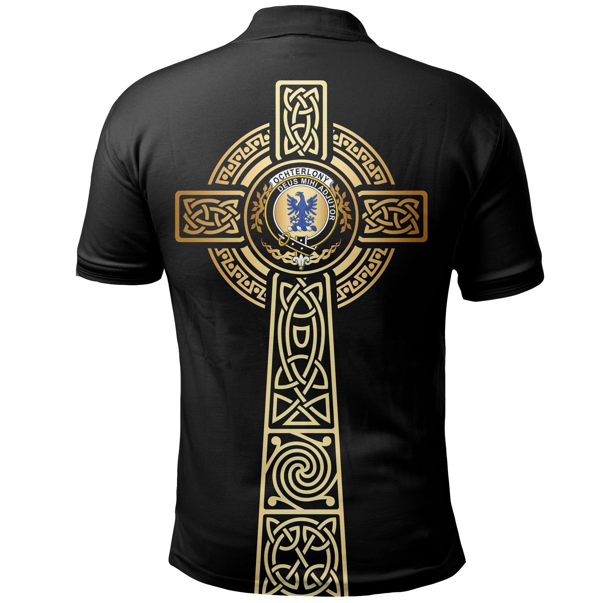 Ochterlony Clan Unisex Polo Shirt - Celtic Tree Of Life