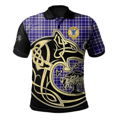 Ochterlony Tartan Polo Shirt Viking Wolf