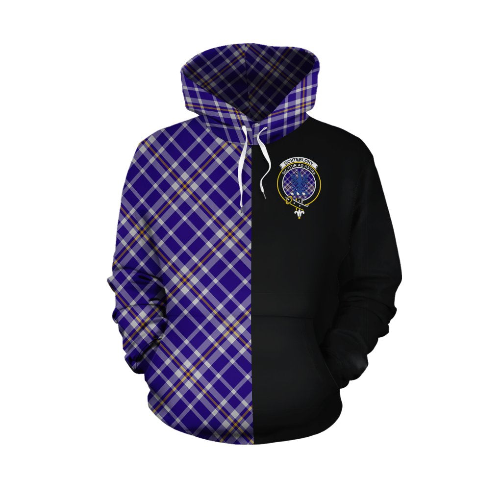 Ochterlony Tartan Hoodie Half of Me - Cross Style
