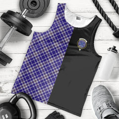 Ochterlony Tartan Crest Men's Tank Top - Cross Style