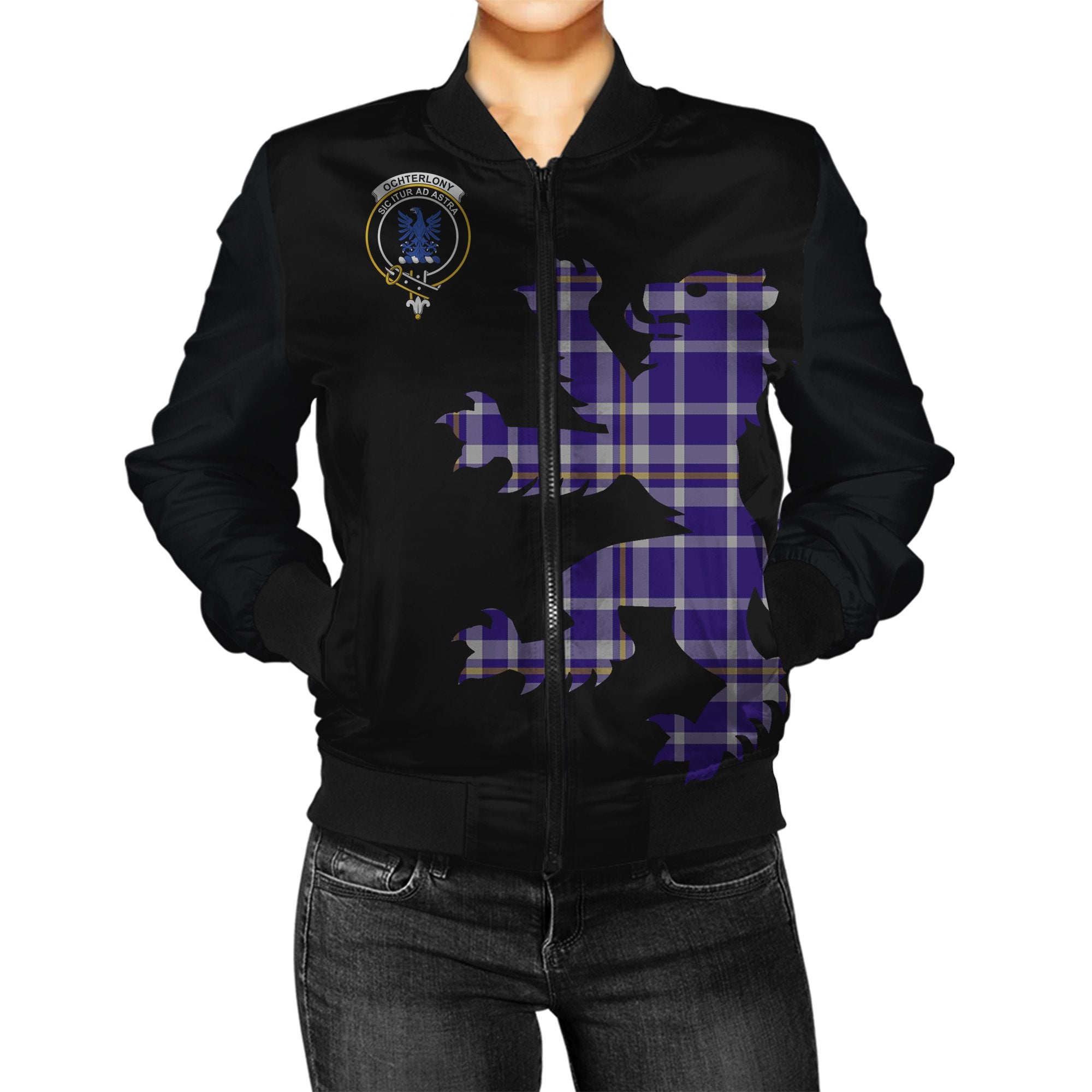 Ochterlony Tartan Bomber Jacket Lion & Thistle