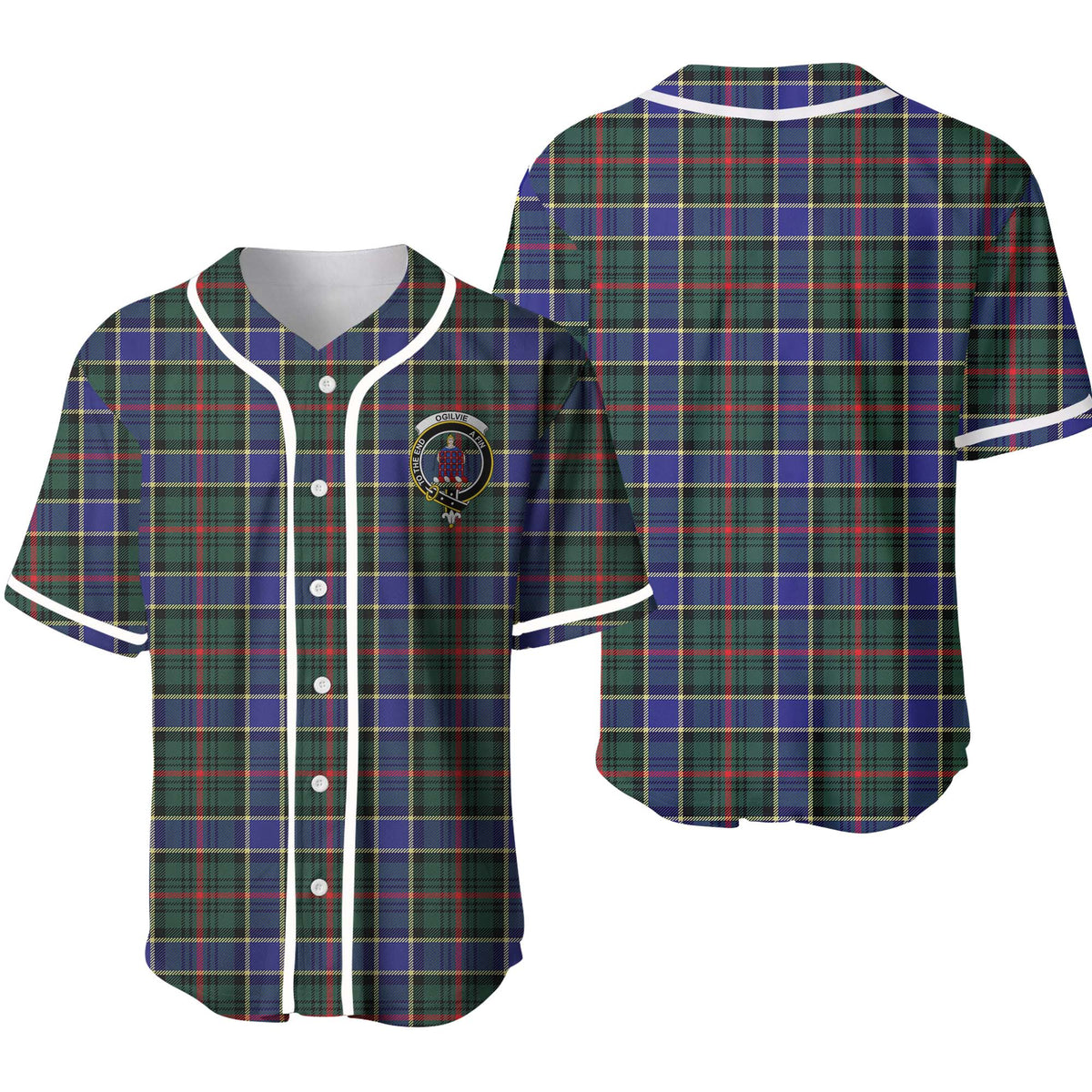 Ogilvie Tartan Unisex Baseball Jersey