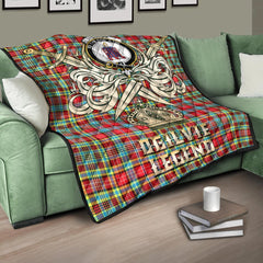 Ogilvie Tartan Crest Legend Gold Royal Premium Quilt