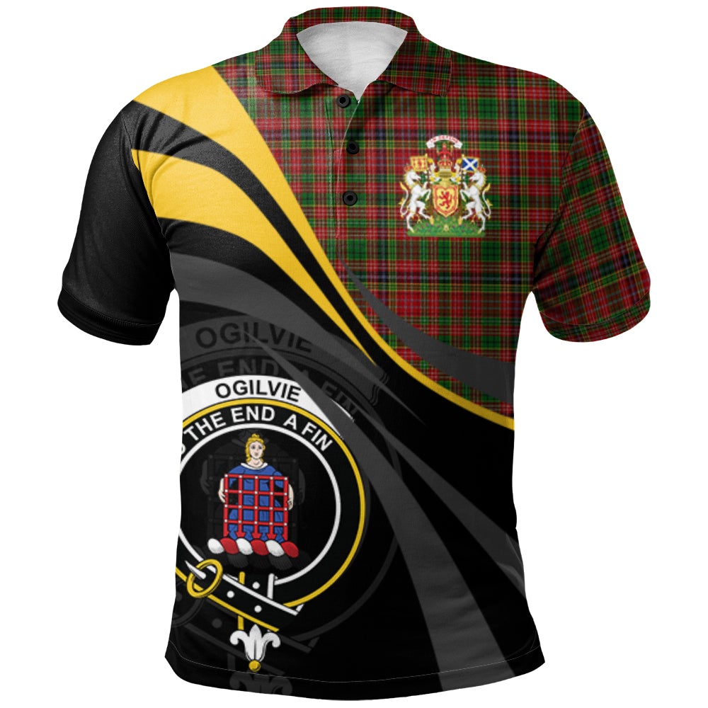 Ogilvie (Ogilvy) 04 Tartan Polo Shirt - Royal Coat Of Arms Style