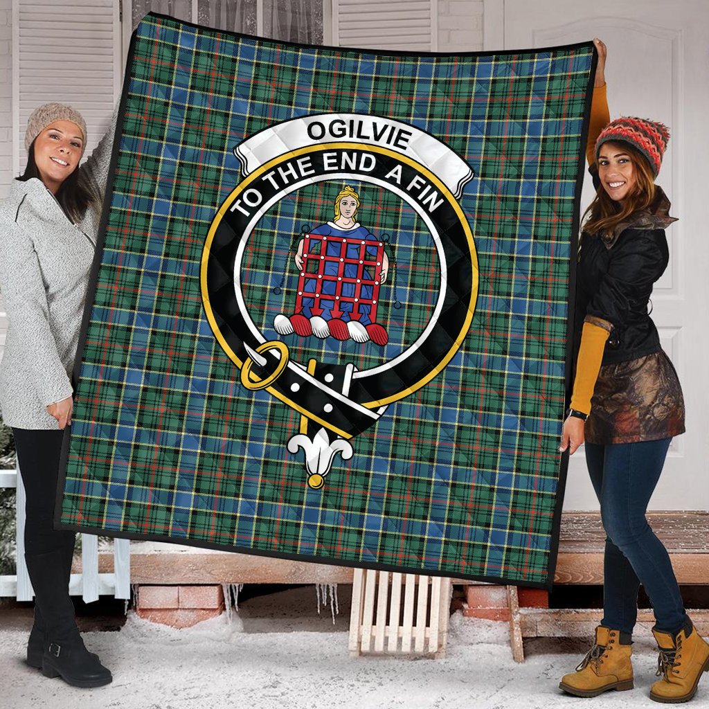 Ogilvie (Ogilvy) Hunting Ancient Tartan Quilt