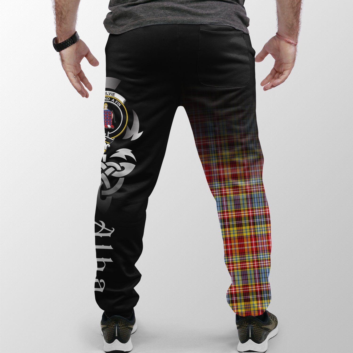 Ogilvie Of Airlie Ancient Tartan Crest Jogger Sweatpants - Alba Celtic Style