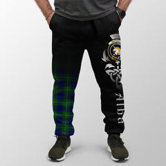 Oliphant Modern Tartan Crest Jogger Sweatpants - Alba Celtic Style