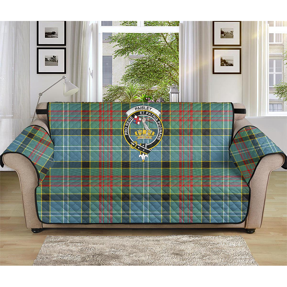 Paisley District Tartan Crest Sofa Protector