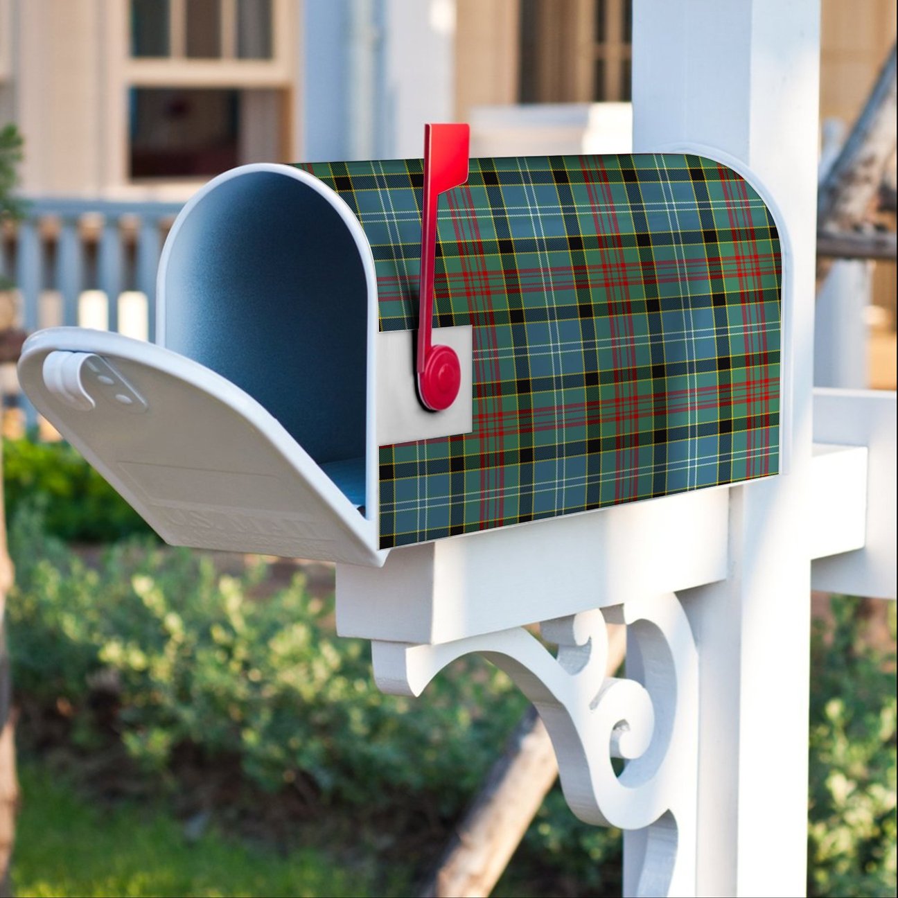 Paisley District Tartan Crest Mailbox