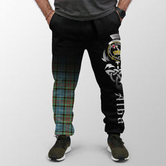 Paisley District Tartan Crest Jogger Sweatpants - Alba Celtic Style