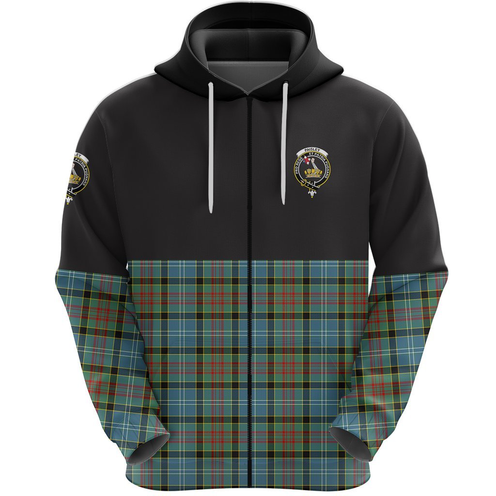 Paisley Clan Half Of Tartan Zipper Hoodie