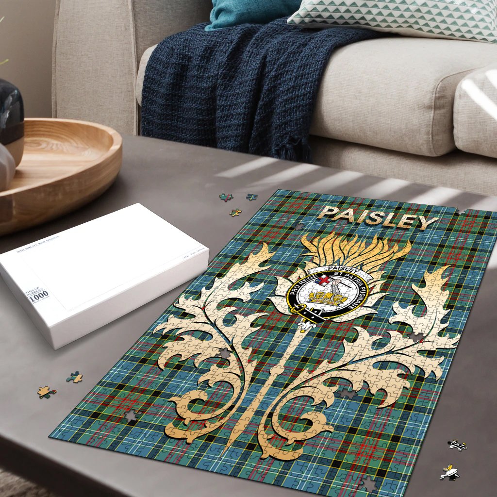 Paisley Tartan Crest Thistle Jigsaw Puzzles