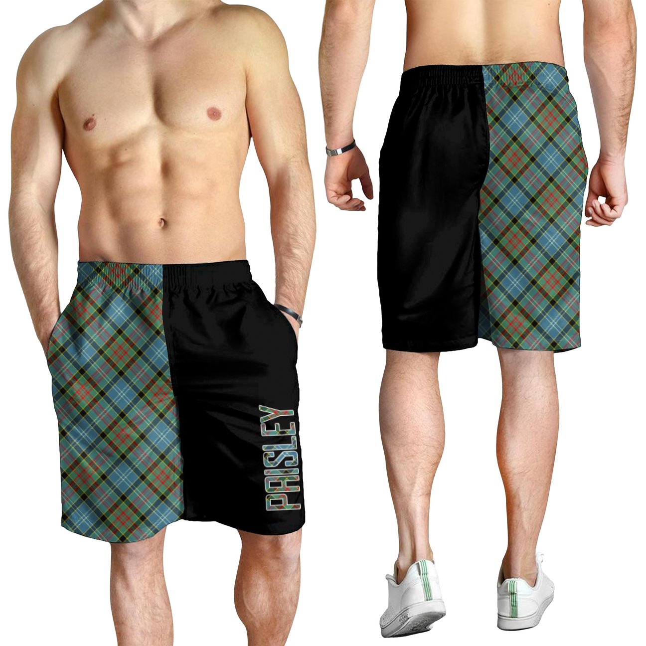 Paisley Tartan Crest Men's Short - Cross Style