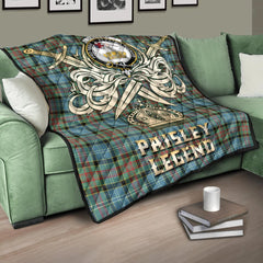 Paisley Tartan Crest Legend Gold Royal Premium Quilt